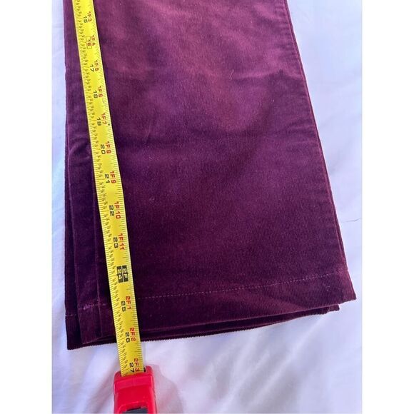 NWT Talbots Relaxed Chino Ankle Wine Pants Stretch Size 14 - Picture 7 of 10